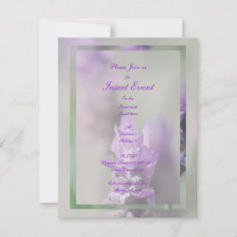 Convite Casamento de flor de lavanda roxa | Personalizar