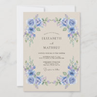 Casamento de Flor de Louro Azul-Pervinca