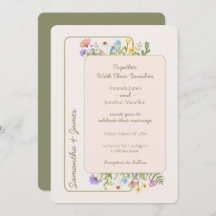 Casamento de Flor Selvagem Russo Moderno