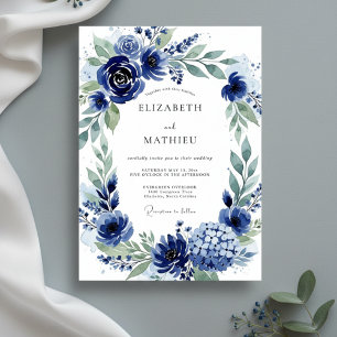 Convite Casamento de Flora Botânica Naval