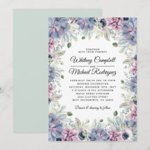 Casamento de Florais de Suculente Chic Elegante