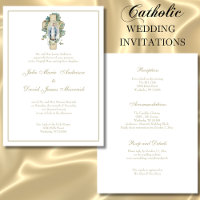 Casamento de Flores Azuis da Virgem Católica Mary