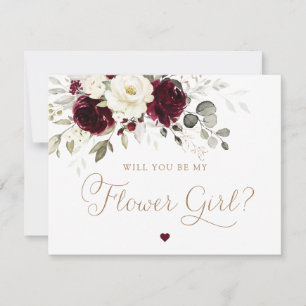 Convite Casamento de Flores Brancas Florais Borgonheta Bra