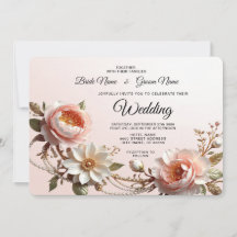Casamento de Flores Cor-de-Rosa e Brancas Decorati
