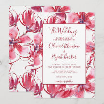 Casamento de Flores de Água Vermelha