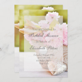 Convite Casamento de Flores de Cerejeira Rosa