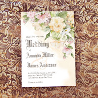 Casamento de flores de creme pastel herdadas