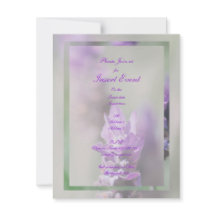 Casamento de flores de lavanda roxa | Personalizar