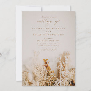 Convite Casamento de flores de outono boho