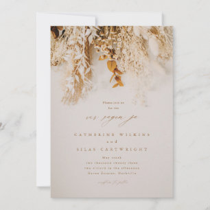 Convite Casamento de Flores de Outono Boho