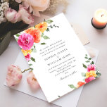 Convite Casamento de Flores Laranja Cor-de-Vidro Brilhante<br><div class="desc">Para mais personalização,  clique em "Personalizar este modelo" e,  em seguida,  em "Editar usando a Ferramenta Design". Na moda fácil de usar modelos de casamento,  mais itens disponíveis na loja (convites,  rsvp,  cartas de agradecimento,  papelaria e decoração). Se precisar de ajuda ou itens correspondentes,  entre em contato comigo.</div>