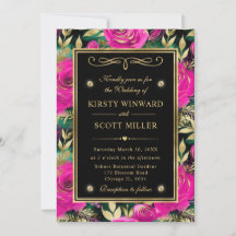 Casamento de Flores Roxas e Turquesa em Aquarela