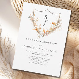 Convite Casamento de Flores Silvestres