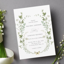 Casamento de Flores Silvestres em Aquarela Elegant
