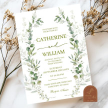 Casamento de Flores Silvestres Verdes