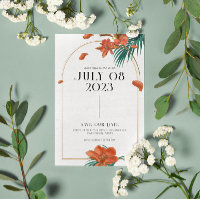 Casamento De Flores Tropicais De rico - Salve A Da