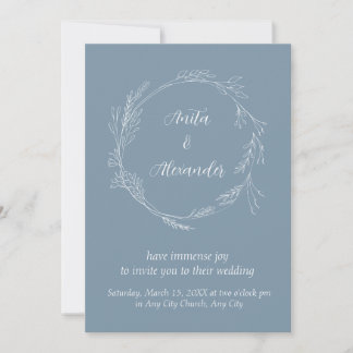 Convite Casamento de Flower Simples
