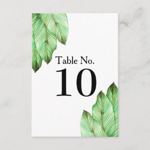 Convite Casamento de Folhagem Tropical Watercolor