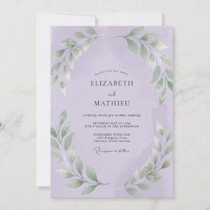 Convite Casamento de Folhas de Ámbar Jardim