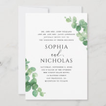 Casamento de Folhas de Eucalipto. Jardim de Verdur