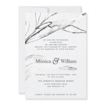 Casamento de folhas gráficas modernas, brancas e p