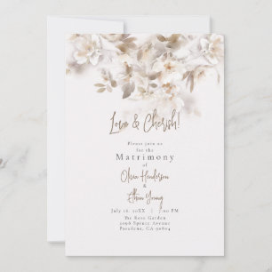 Convite Casamento de Folhas Maciças