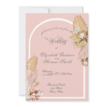 Casamento de Folhas Tropicais Bohemian Pompas Gras