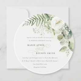 Convite Casamento de Foliage Fern Eucalyptus Greenery