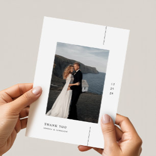 Convite Casamento de Foto Boho Minimalista