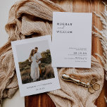 Convite Casamento de Foto Boho Minimalista Moderno<br><div class="desc">Convite para Casamento de Fotos de Boho Minimalista Moderno</div>