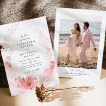 Casamento de Foto com Conchas Marinhas da Costa de
