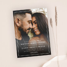 Casamento de Foto com Tipografia Clássica Simples
