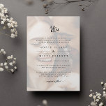 Convite Casamento de Foto de Ampersand Monograma<br><div class="desc">Personalize este convite de casamento clássico e elegante com seu monograma ou duograma junto com um guião decorativo. Adicione seus detalhes de casamento abaixo em eterno preto com sotaques de script de caligrafia, sobrepostos em uma foto vertical favorita com uma camada opaca para contraste de texto. Uma bela escolha em...</div>