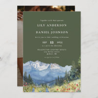 Casamento de Foto de Fogueira Selvagem de Olive Gr