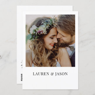 Convite Casamento de Foto do Código QR de Sobreposição de