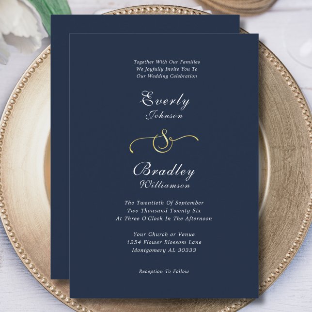 Convite Casamento de Foto do Código QR Dourado Branco do E (Criador carregado)