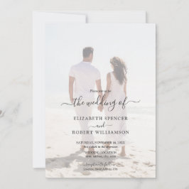 Convite Casamento de Foto Elegante