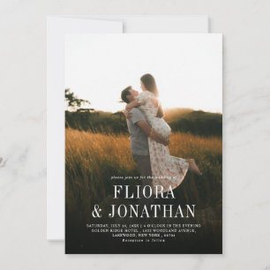 Convite Casamento de Foto em Quadrinhos Russo Moderno