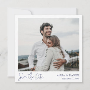 Convite Casamento de Foto Moderno Elegante Simples Salve a