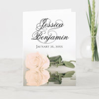 Casamento de Foto Romântica do Rosa de Ivory Peach