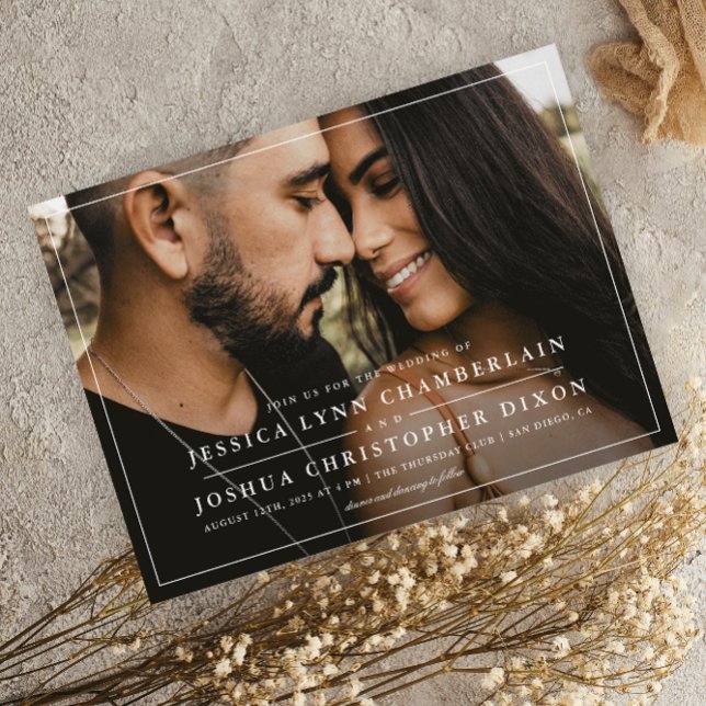 Convite Casamento de Foto Simples (Criador carregado)