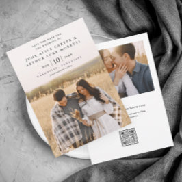 Convite Casamento de Foto Simples Elegante Salve a Data