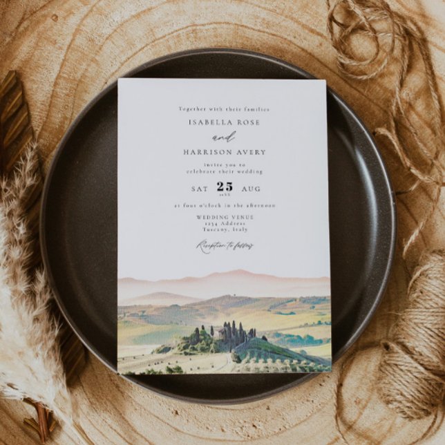 Convite Casamento de Foto Skyline Skyline, da TUSCANY Ital (Criador carregado)