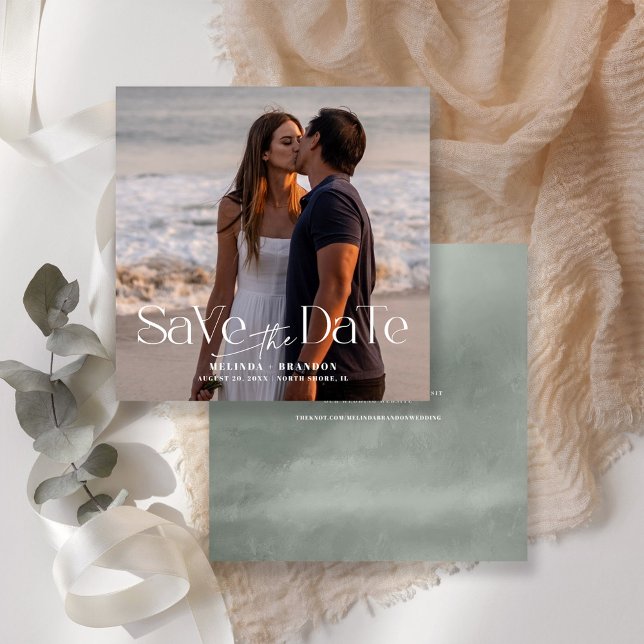 Convite Casamento de Fotografia da Tipografia Moderna (Criador carregado)