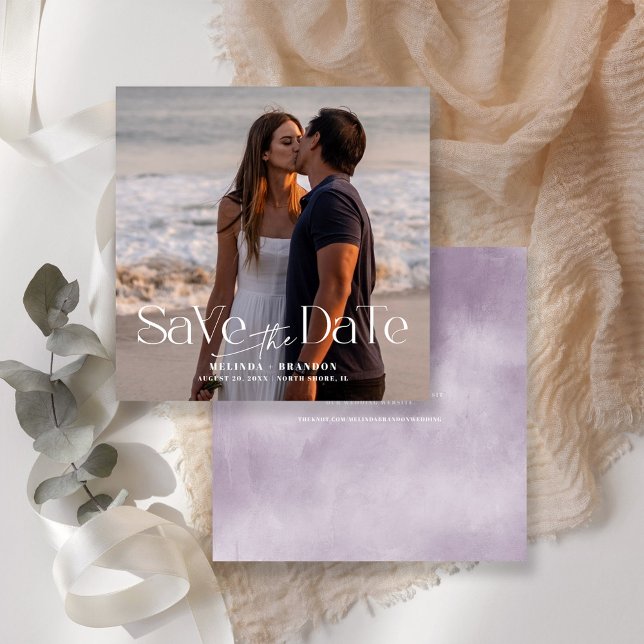 Convite Casamento de Fotografia da Tipografia Moderna (Criador carregado)