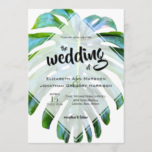 Convite Casamento de Fotografia de Beach Tropical Hawaii L