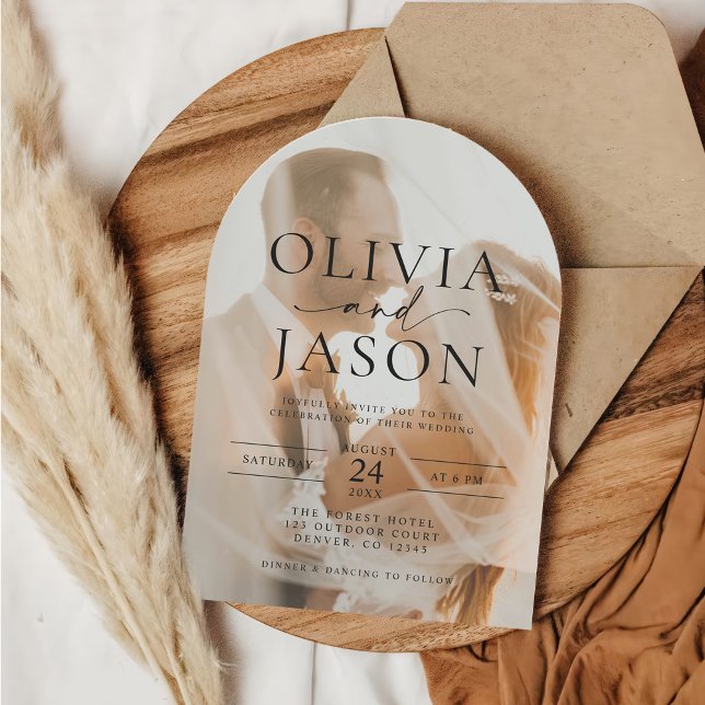 Convite Casamento de Fotografia do Arch de Sobreposição de (Criador carregado)