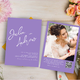 Convite Casamento de Fotografia do Código QR de Script Mín