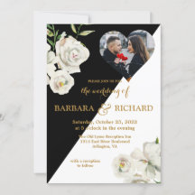 Casamento de Fotografia Floral Branca Elegante