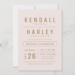 Convite Casamento de Fotografia Simples e Dourada Típica